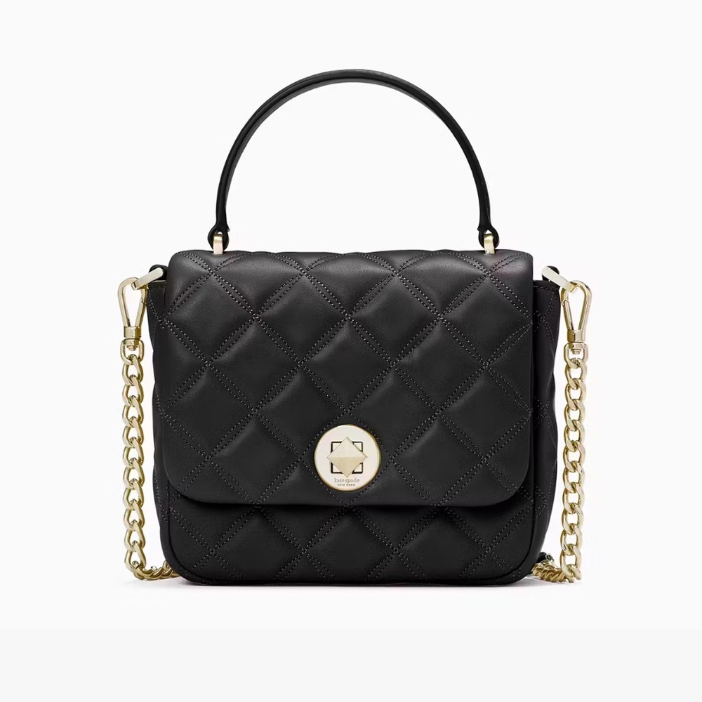 Kate Spade NWT Black Quilted crossbody  Bag